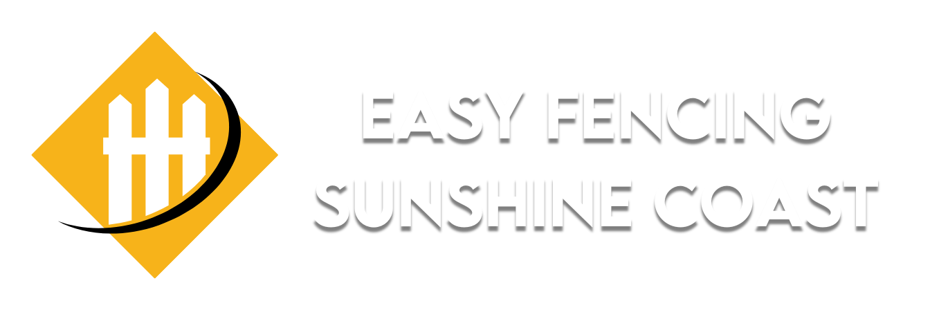 Rectangular logo of Easy Fencing Sunshine Coast