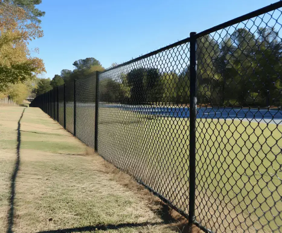 Black Commercial Fence on a field somewhere in Sunshine Coast