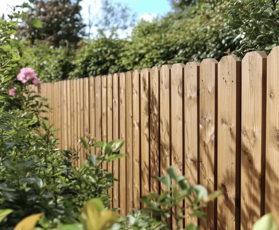 Timber Fence on a beautiful backyard in Sunshine Coast